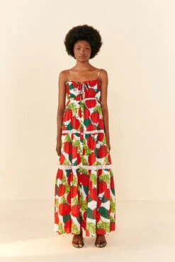 Farm Rio Tomato Midi Dress -Trend Farm Rio 306390 03