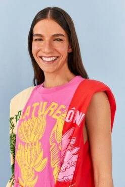 Farm Rio Mixed Prints Organic Cotton Mini Dress -Trend Farm Rio 306714 03