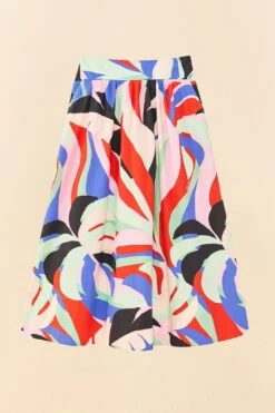 Farm Rio Colorful Monstera Midi Skirt -Trend Farm Rio 306895 06