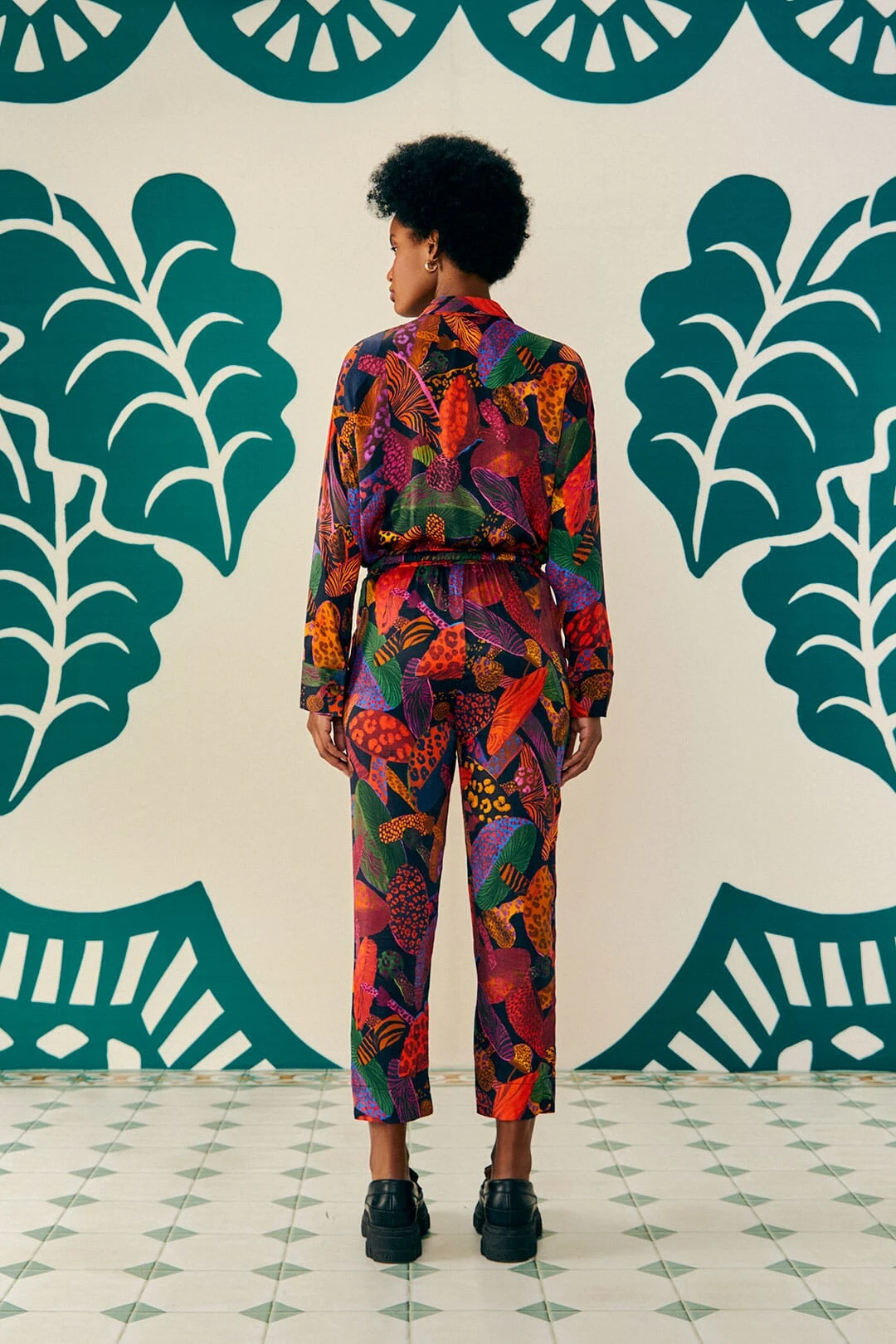 Farm Rio Leopard Mushroom Lenzing™ Ecovero™ Viscose Pants 5 Farm Rio Leopard Mushroom Lenzing™ Ecovero™ Viscose Pants - Image 3