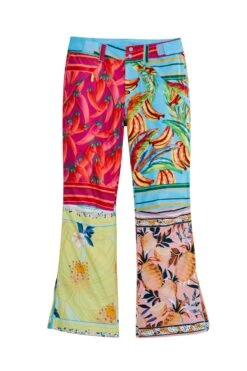 Farm Rio Mixed Scarves Ski Pants -Trend Farm Rio 308307 06
