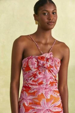 Farm Rio Red Coconut Tree Mini Dress -Trend Farm Rio 309146 03