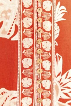 Farm Rio Red Lace Monsteras Crop Top -Trend Farm Rio 309178 05