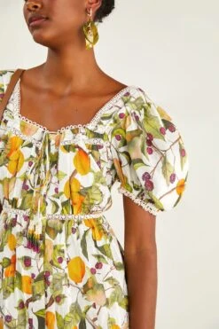 Farm Rio Off-white Fruit Orchard Mini Dress -Trend Farm Rio 309184 04