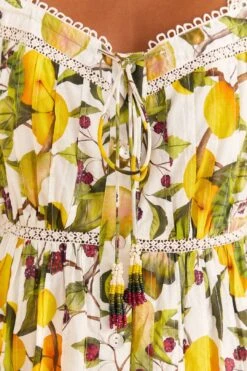 Farm Rio Off-white Fruit Orchard Mini Dress -Trend Farm Rio 309184 05