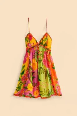 Farm Rio Mixed Romantic Garden Mini Dress -Trend Farm Rio 309192 06