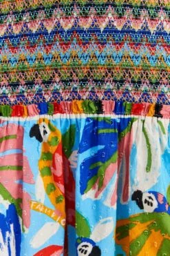 Farm Rio Colorful Forest V Neck Mini Dress -Trend Farm Rio 309198 05