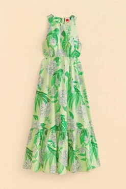 Farm Rio Green Dewdrop Floral Midi Dress 11 Farm Rio Green Dewdrop Floral Midi Dress -Trend Farm Rio 309210 05
