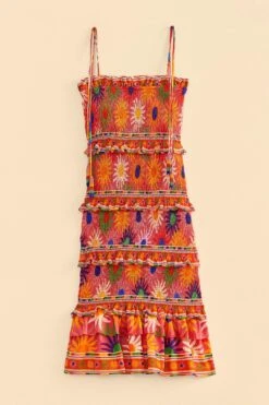 Farm Rio Coral Summer Sun Mini Dress -Trend Farm Rio 309264 06