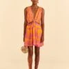 Farm Rio Orange Pineapple Love Mini Dress -Trend Farm Rio 309321 01