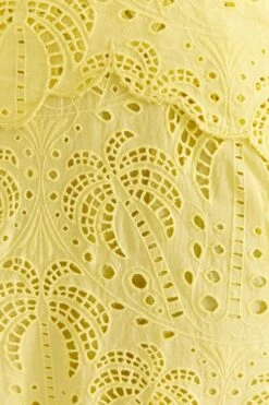 Farm Rio Light Yellow Richelieu Midi Dress -Trend Farm Rio 309337 05