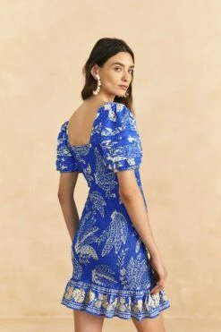 Farm Rio Blue Lace Banana Mini Dress -Trend Farm Rio 309344 04