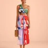 Farm Rio Brasil Bahia Scarves Midi Skirt -Trend Farm Rio 309391 01
