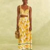 Farm Rio Off-White Peppers Maxi Skirt -Trend Farm Rio 309400 01