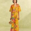 Farm Rio Yellow Macaw Bloom Pants -Trend Farm Rio 309404 01