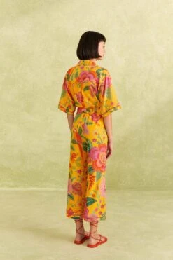 Farm Rio Yellow Macaw Bloom Pants -Trend Farm Rio 309404 04