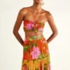 Farm Rio Orange Romantic Garden Crop Top -Trend Farm Rio 309410 01