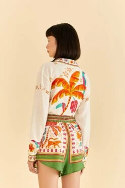 Farm Rio Green Tropical Life Shorts -Trend Farm Rio 309466 03