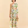 Farm Rio Tropical Paradise One Shoulder Midi Dress -Trend Farm Rio 309497 01