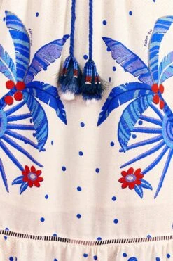 Farm Rio Off-White Jungle Chic Midi Dress -Trend Farm Rio 309509 05