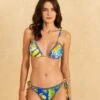 Farm Rio Bahia Mixed Scarves Side Tie Bikini Bottom -Trend Farm Rio 310570 01