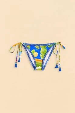 Farm Rio Bahia Mixed Scarves Side Tie Bikini Bottom -Trend Farm Rio 310570 04