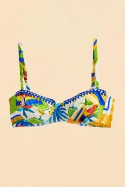 Farm Rio Bahia Mixed Scarves Underwire Bikini Top -Trend Farm Rio 310572 05