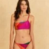 Farm Rio Colorful Leaves One-Shoulder Bikini Top -Trend Farm Rio 310628 02