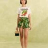 Farm Rio Tropical Leaves Shorts -Trend Farm Rio 310644 01
