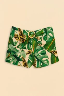 Farm Rio Tropical Leaves Shorts -Trend Farm Rio 310644 06