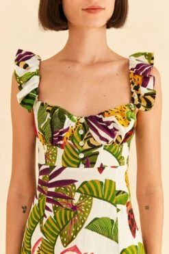 Farm Rio Striped Forest Mini Dress -Trend Farm Rio 311388 04