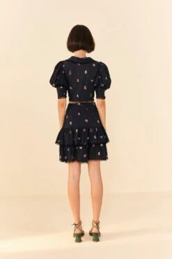 Farm Rio Zodiac Cross Stitch Mini Skirt -Trend Farm Rio 311416 03 1