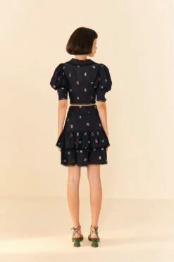 Farm Rio Zodiac Cross Stitch Crop Top -Trend Farm Rio 311429 04