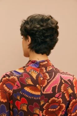 Farm Rio Brown Bright Flora Long Sleeve Mini Dress 13 Farm Rio Brown Bright Flora Long Sleeve Mini Dress -Trend Farm Rio 311972 05