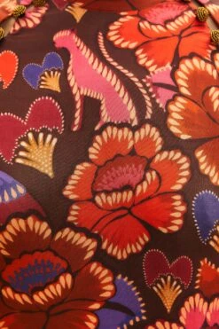 Farm Rio Brown Bright Flora Long Sleeve Mini Dress 14 Farm Rio Brown Bright Flora Long Sleeve Mini Dress -Trend Farm Rio 311972 06