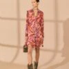 Farm Rio Rose Wild Horses Long Sleeve Mini Dress -Trend Farm Rio 312367 01