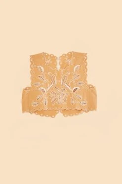 Farm Rio Sand Richelieu Sleeveless Crop Top -Trend Farm Rio 313592 06