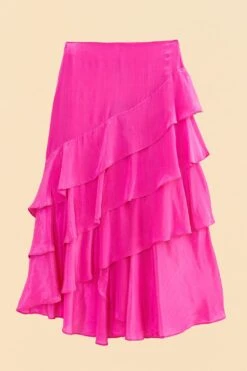 Farm Rio Dark Pink Marocaine Ruffle Skirt -Trend Farm Rio 313615 06