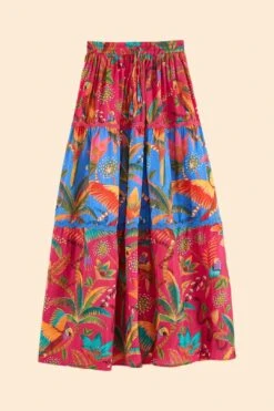 Farm Rio Macaw Party Mix Maxi Skirt -Trend Farm Rio 313623 06