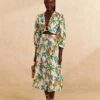 Farm Rio Tropical Paradise Midi Skirt -Trend Farm Rio 313626 01