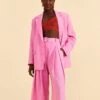 Farm Rio Pink Tailored Pants -Trend Farm Rio 313627 01