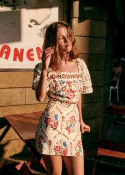 Farm Rio Romantic Garden Malia Mini Skirt