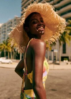 Farm Rio Summer Forest Yellow Burna Midi Dress -Trend Farm Rio 313793 04