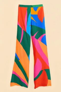 Farm Rio Colorful Leaves Lenzing™ Ecovero™ Viscose Pants -Trend Farm Rio 314097 06