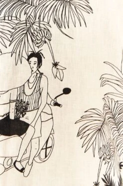 Farm Rio Off-White Moto Love Pants -Trend Farm Rio 314490 04