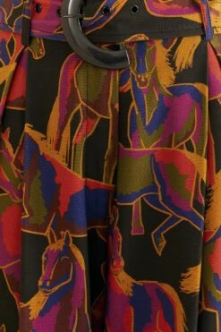 Farm Rio Black Wild Horses Pants -Trend Farm Rio 315969 05