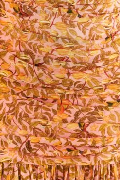 Farm Rio Light Pink Star Fruit Midi Dress -Trend Farm Rio 316415 05