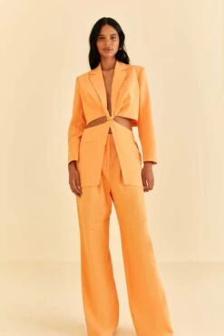 Farm Rio Peach Low Waisted Pants -Trend Farm Rio 316423 03