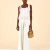 Farm Rio Off-White High Waist Pants -Trend Farm Rio 317222 01