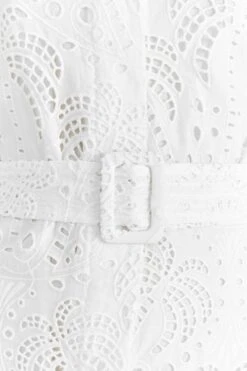 Farm Rio Off-White Palm Tree Mini Dress -Trend Farm Rio 318564 05